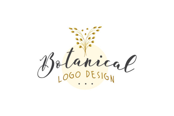 Beautiful Golden Botanical Logo Design: A Timeless and Elegant Branding Solution