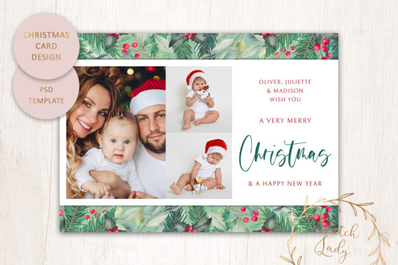 Creating Memorable Christmas Greetings with the PSD Christmas Photo Card Template 3
