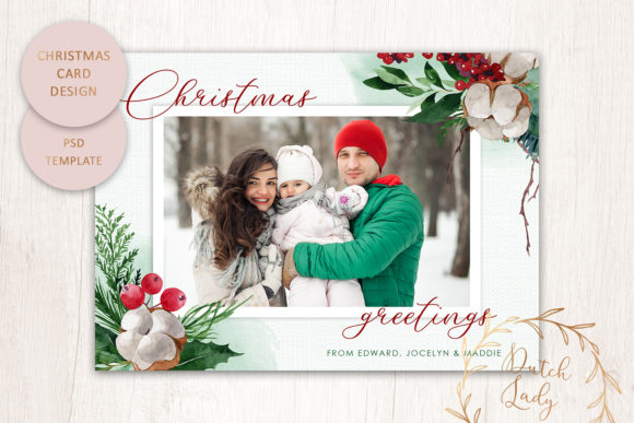Customize Your Christmas Greetings with PSD Template 5