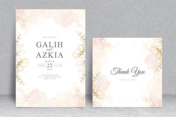 Discover the Elegance of Splash Watercolor Wedding Card Template