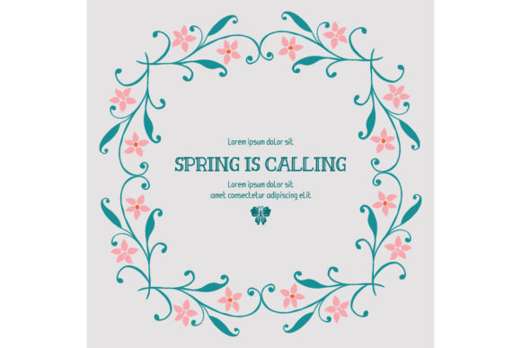Embrace the Freshness of Seamless Spring Calling Card Design