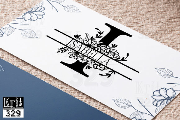 Enhance Your DIY Projects with I Split Monogram Botanical Border SVG