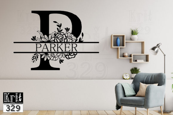 Enhancing Your Craft with the Split Monogram P Botanical Border SVG