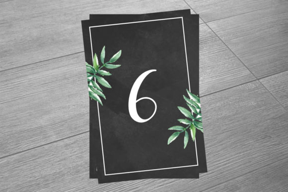 Enhancing Your Wedding Elegance with a Chalkboard Floral Wedding Table Number Template