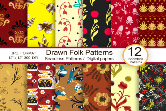 Exploring Drawn Folk Patterns, Scrapbook: A Versatile Digital Resource