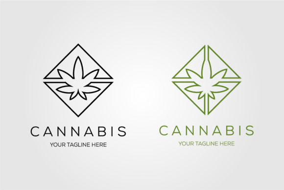 Exploring Line Art Cannabis Logo Vector Design