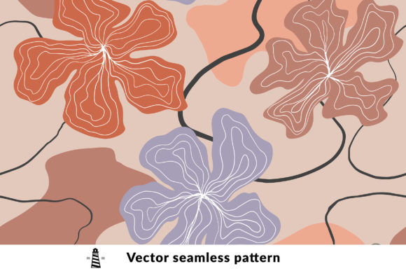 Exploring the Beauty and Versatility of One Line Flowers Seamless Pattern