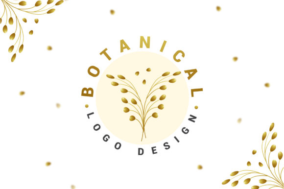 Golden Botanical Logo Design: A Perfect Blend of Elegance and Nature