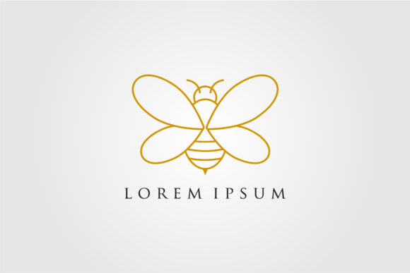 Line Art Bee Icon Illustration Design: A Versatile and Engaging Visual Solution