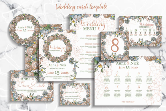 Pastel Wedding Cards: Elegant and Versatile
