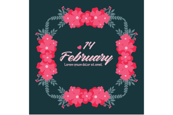 Unique 14 February Greeting Card Design