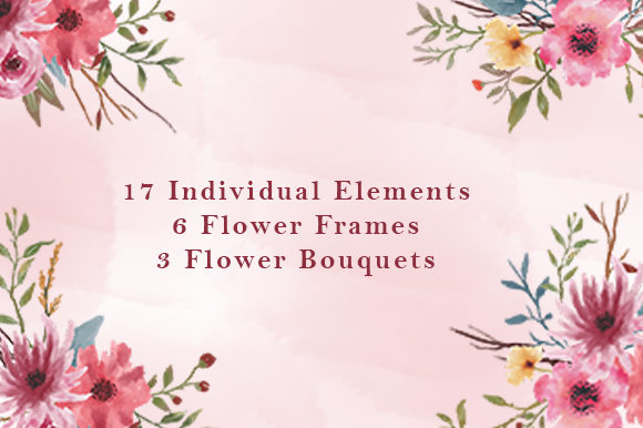Watercolor Bouquet and Frame: A Versatile Tool for Creative Projects