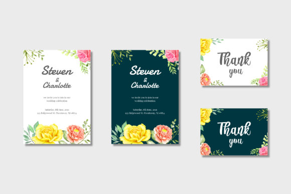Wedding Invitation Vol.1: A Comprehensive Guide to High-Quality Watercolor Wedding Invitations