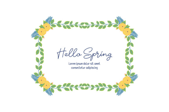 Welcome Spring with Unique Hello Spring Greeting Card Design